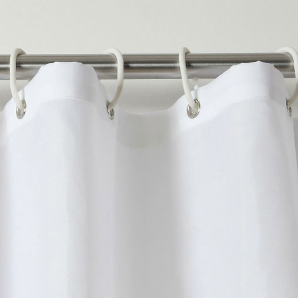 Weavers Shower Curtain Plain White - 300W x 200cmH