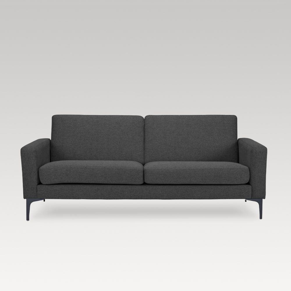 Makers MII Fenix Fabric 3 Seater Sofa - Charcoal
