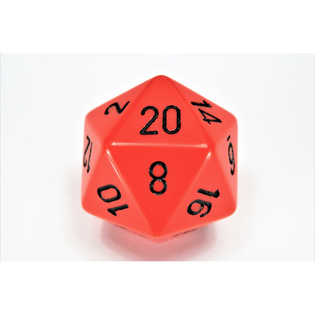 CHX XQ2003 Opaque Orange/black 34mm d20 Dice - Gaming Accessory