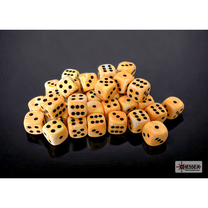CHX 27853K Festive Sunburst/black 12mm d6 w/pips Dice Block - Gaming Accessory