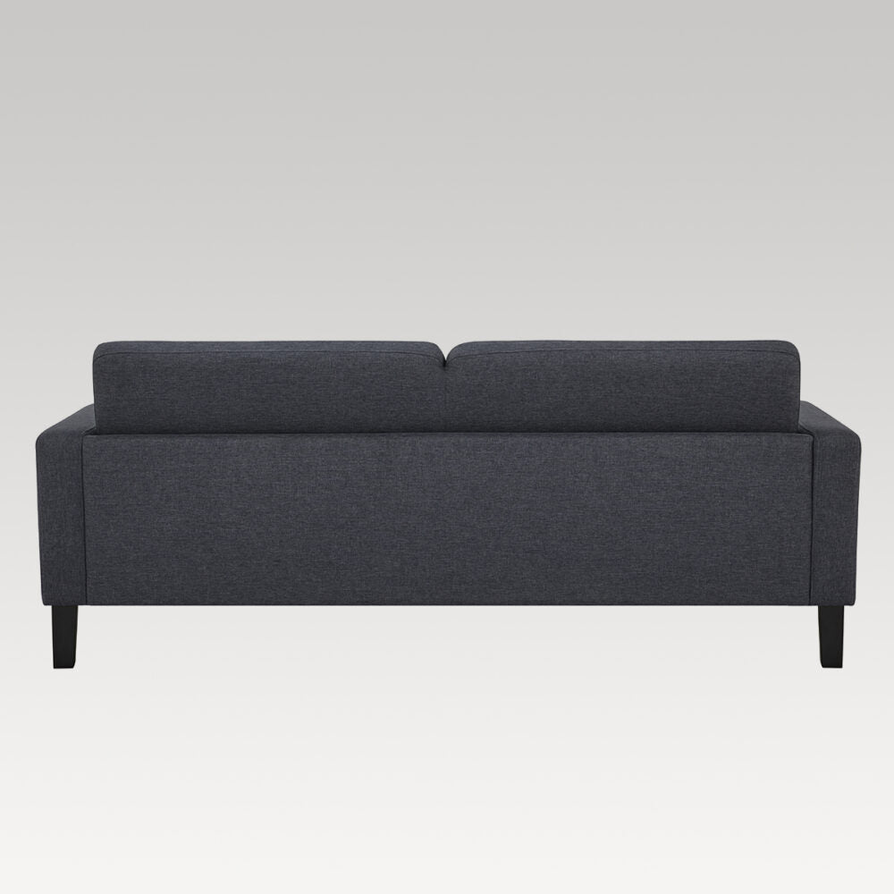 Makers MII Fenix Fabric 3 Seater Sofa - Charcoal