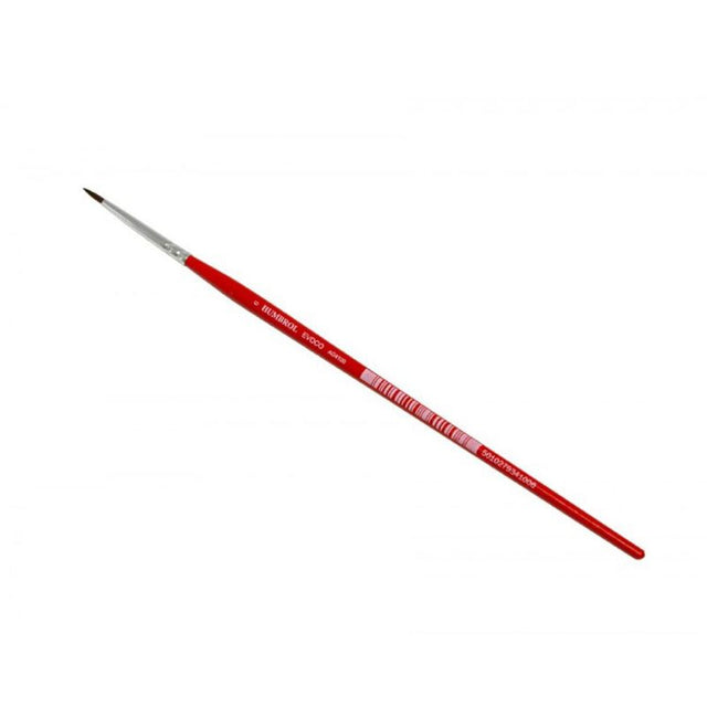 Precision Humbrol 0 brush with fine tip, ideal for detailed model painting and touch-ups, ensuring a smooth finish.