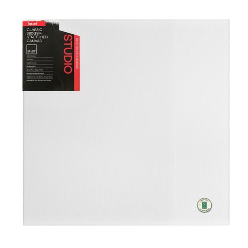 Jasart Studio Thick Edge Canvas, 762 x 762mm, 380gsm, acid-free cotton, triple primed, perfect for various paints.