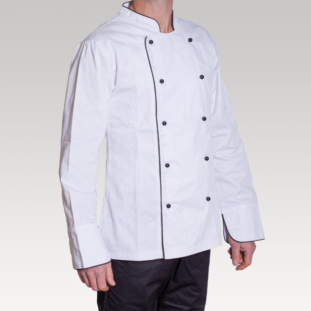 Chef Jacket - Piped White (XL)