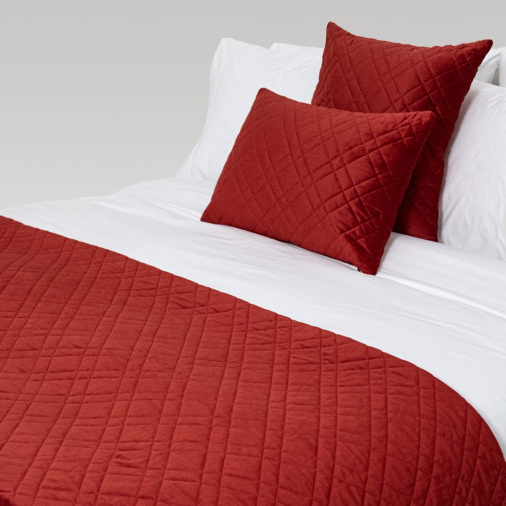 Quilted Coverlet - Dreamticket Verve Russet (Super King)