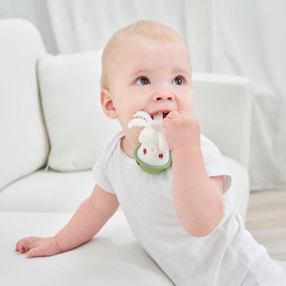 Octopus Teething Toy - Grass Green - Mombella