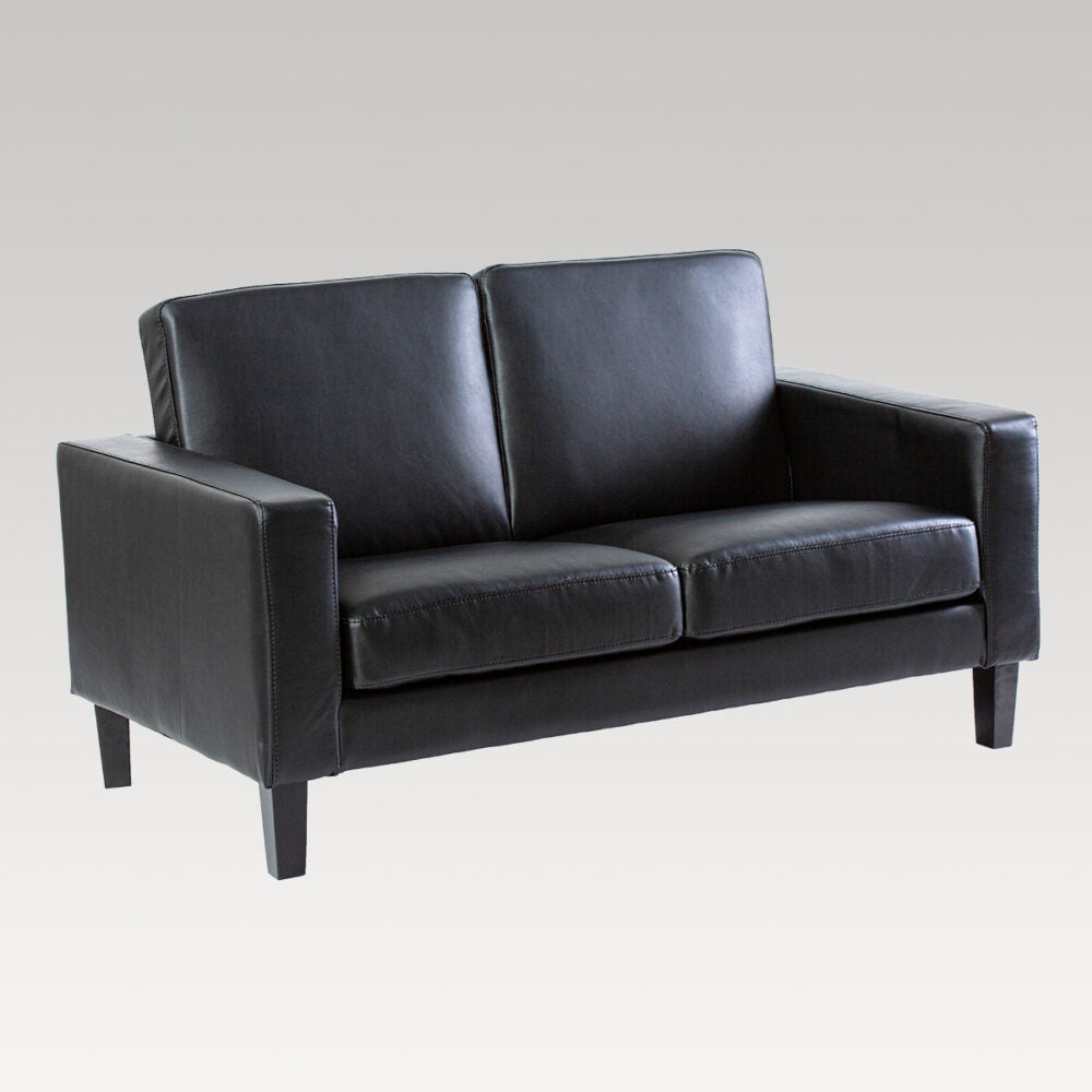 2 Seater Sofa - Makers Fenix PU (Black)