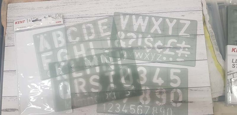 Kent Lettering Stencil 100mm
