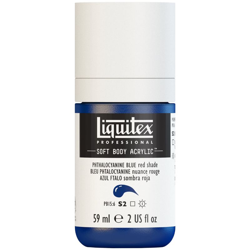 Liquitex Prof Soft Body Acr 59ml Phthalocyanine Blue Gs 316 S1
