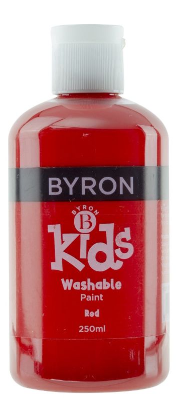 Jasart Byron Kids Wash Paint 250ml in vibrant purple, non-toxic, fast-drying, safe for children, ideal for various surfaces.