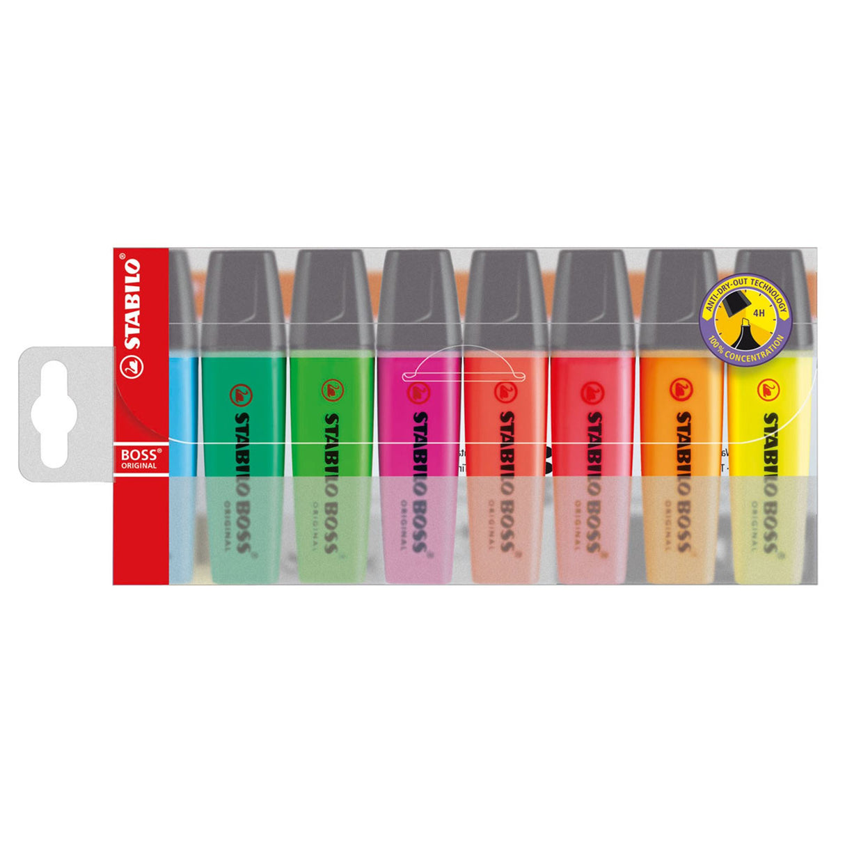 Stabilo Boss Highlighter Asst Wall 8