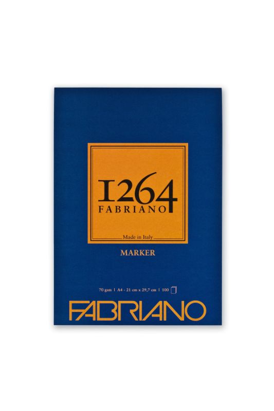 A3 Fabriano 1264 Marker Pad with 100 sheets of 70gsm paper, ideal for markers and eco-friendly art projects.