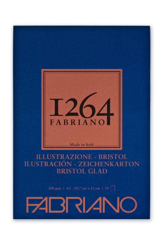 Fabriano 1264 Bristol Pad 200gsm A4 50 Sheets