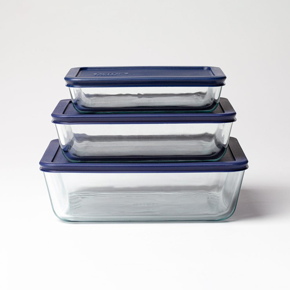 Rectangle Bowl with Lid - Pyrex (750ml)