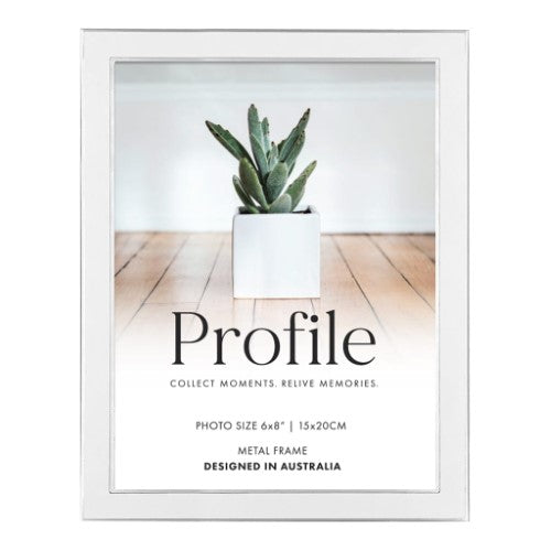 Profile - Eternal White Metal Photo Frame - 2.5x3.5in (6x9cm)