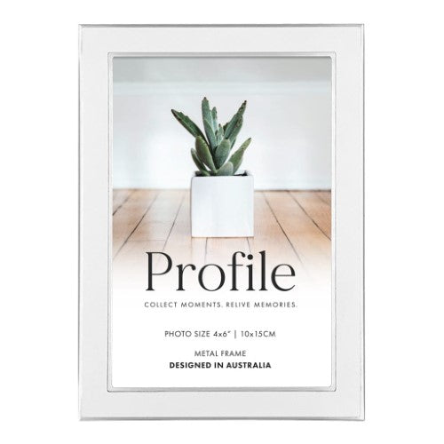 Profile - Eternal White Metal Photo Frame - 5x7in (13x18cm)