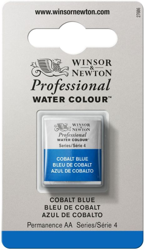 WINSOR & NEWTON PROFESSIONAL WATERCOLOUR HALF PAN Cerul Blue 137 S3