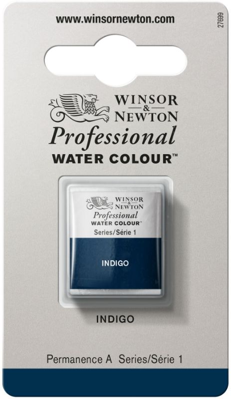 WINSOR & NEWTON PROFESSIONAL WATERCOLOUR HALF PAN Indian Yellow 319 S1