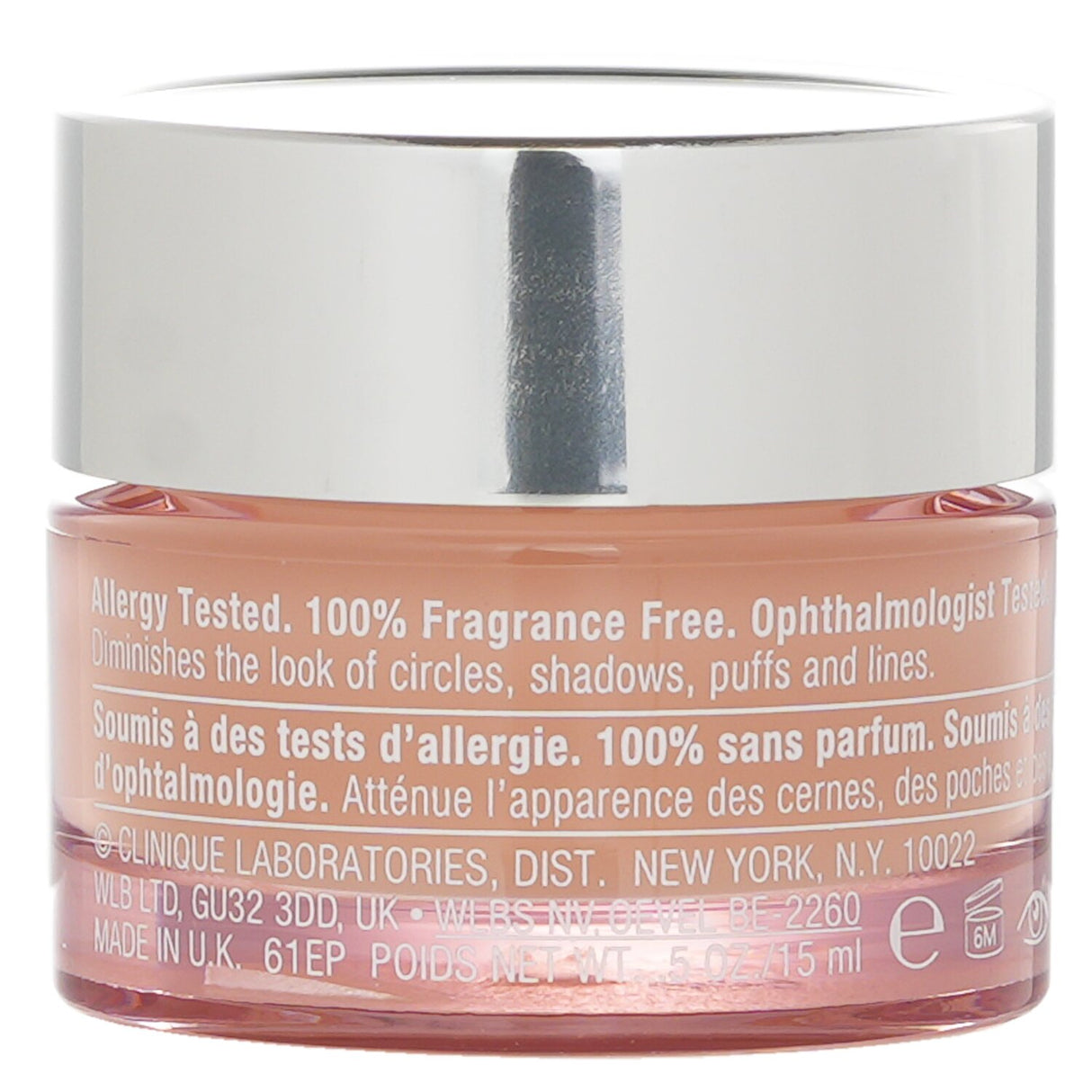 Hydrating Clinique All About Eyes eye cream-gel in 15ml helps reduce dark circles and puffiness for refreshed eyes.