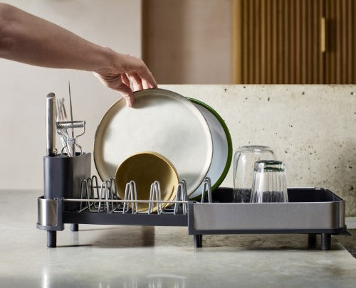 Joseph Joseph Extend™ Slim Steel Dish Rack (Grey)