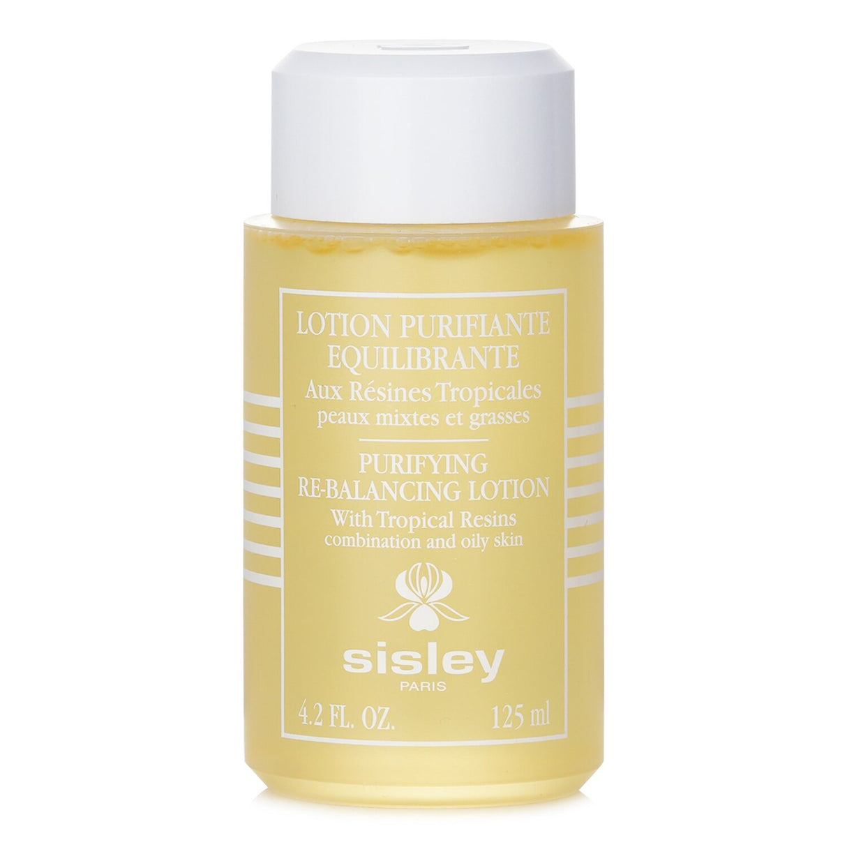 Botanical lotion in a 125ml bottle, designed for oily skin, eliminates impurities for a radiant complexion.
