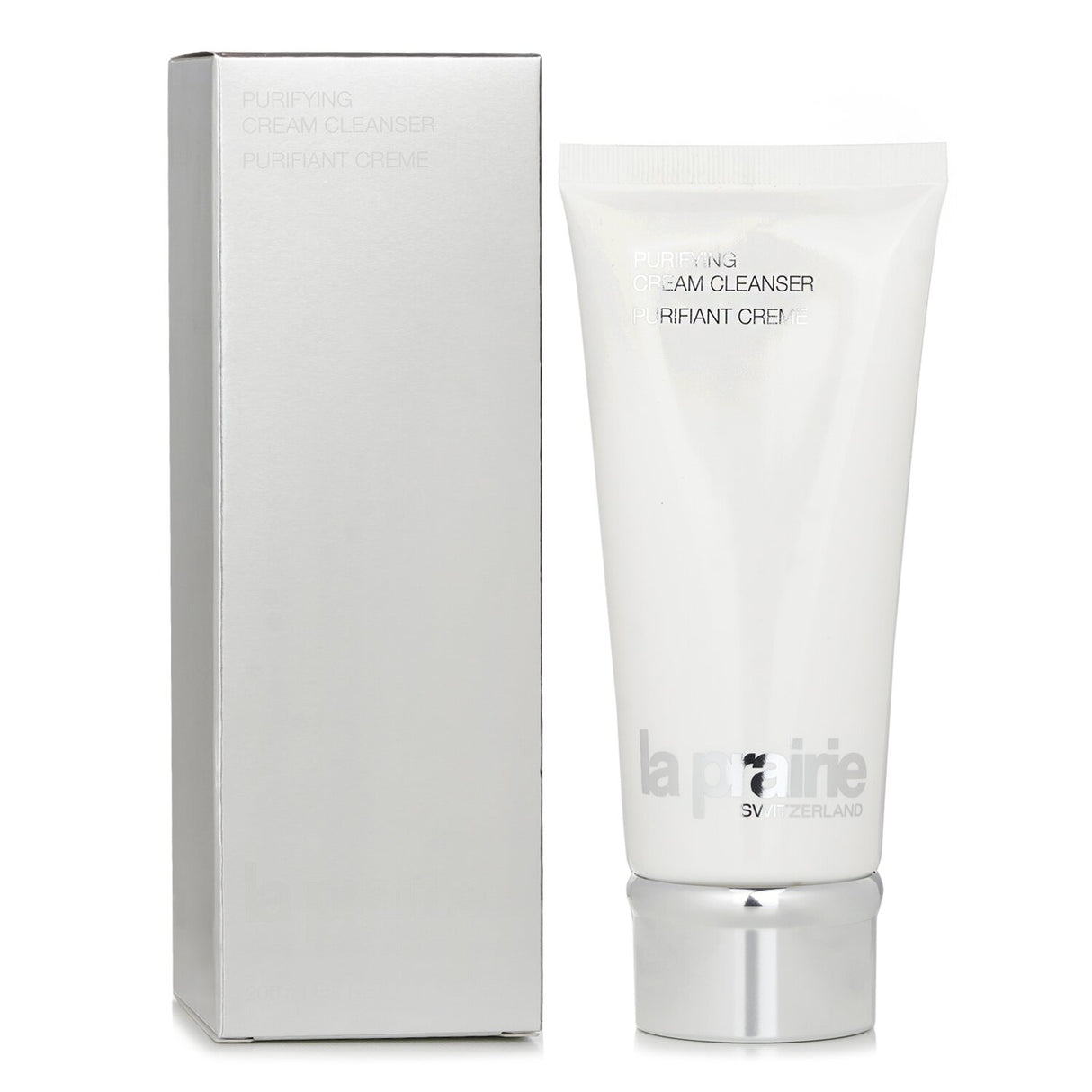 La Prairie Purifying Cream Cleanser in a 200ml tube, gentle formula for effective makeup removal and skin purification.