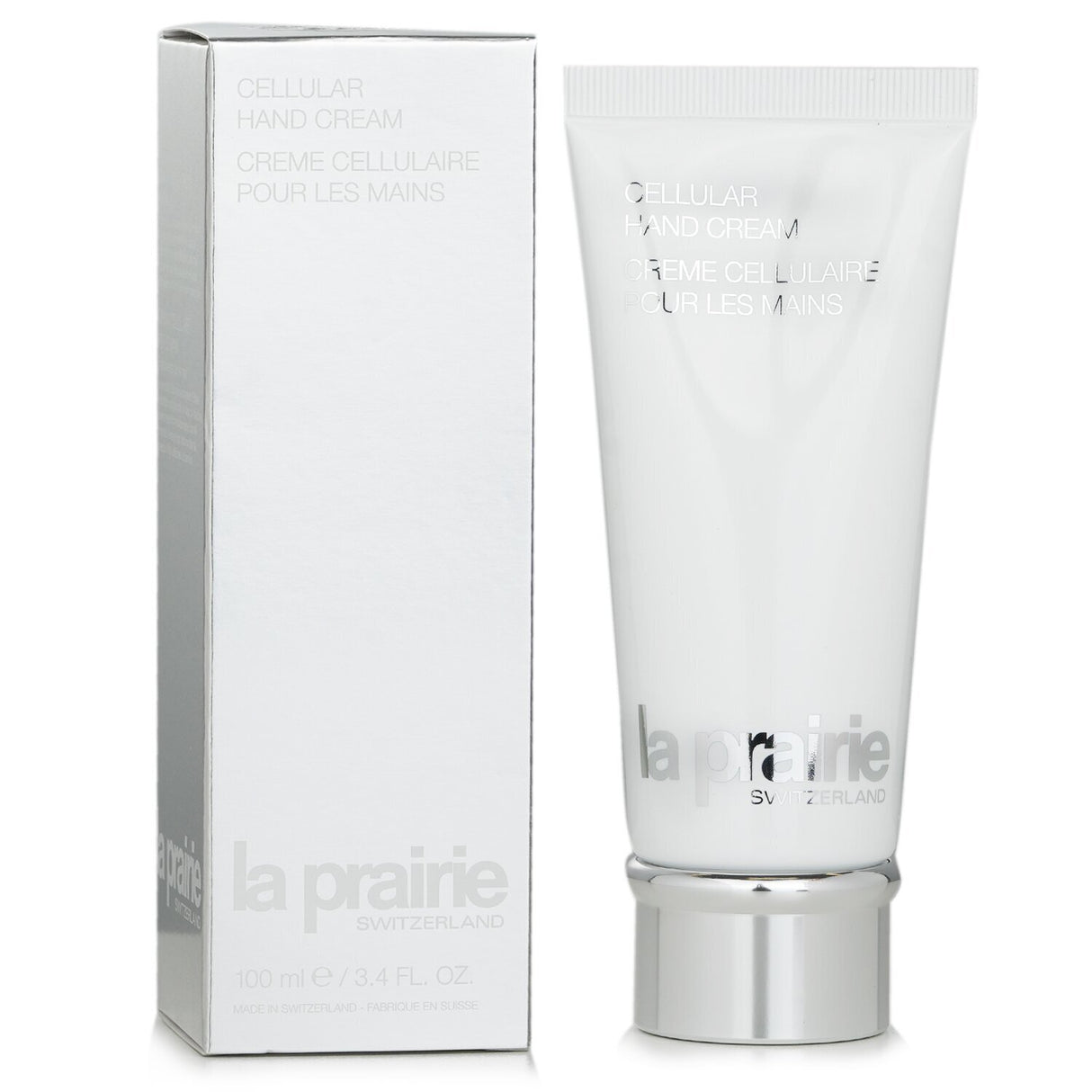 Luxurious La Prairie Cellular Hand Cream (100ml) offering intense hydration and nourishment for soft, smooth hands.