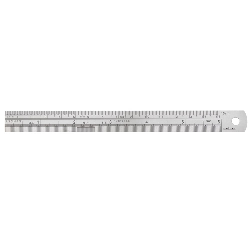 Celco Ruler Stainless Steel 15cm