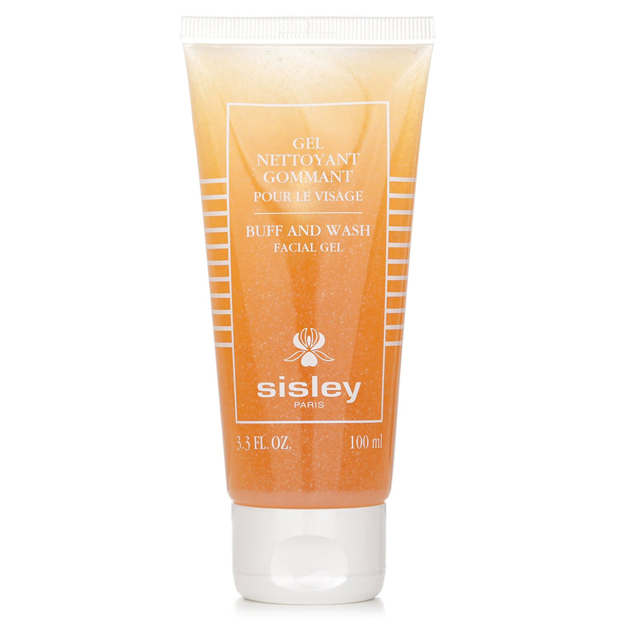 Sisley Botanical Buff & Wash Facial Gel in a 100ml tube, a gentle cleanser with botanical extracts for radiant, hydrated skin.