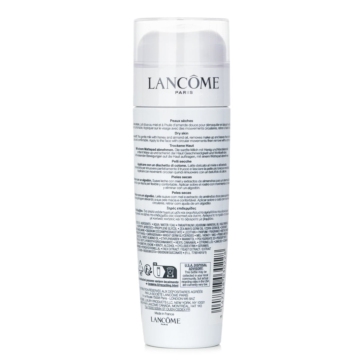 Creamy cleanser for dry skin, enriched with milk proteins, gently removes makeup while hydrating and soothing the skin.