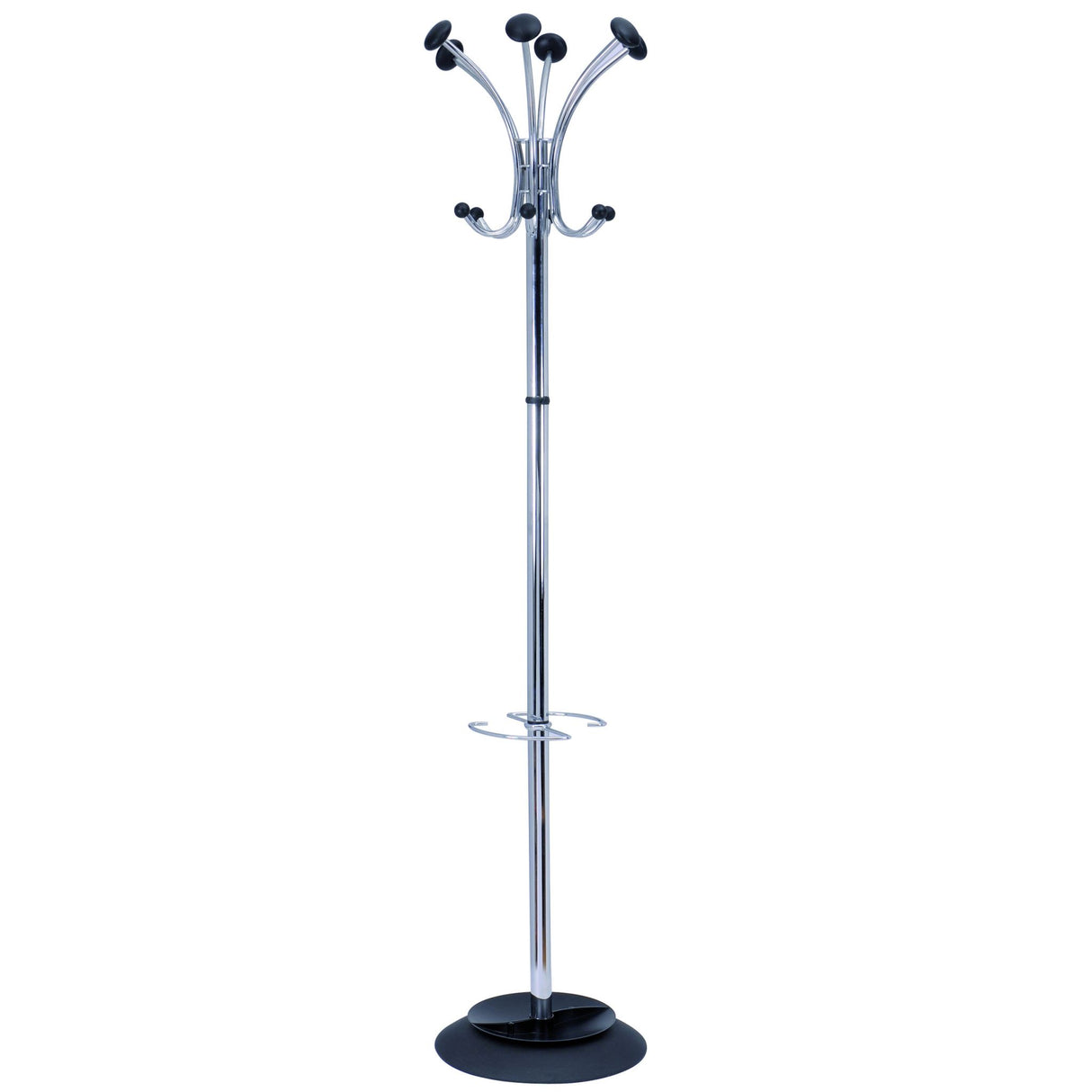 Alba Chromy Coat Rack Chrome / Black