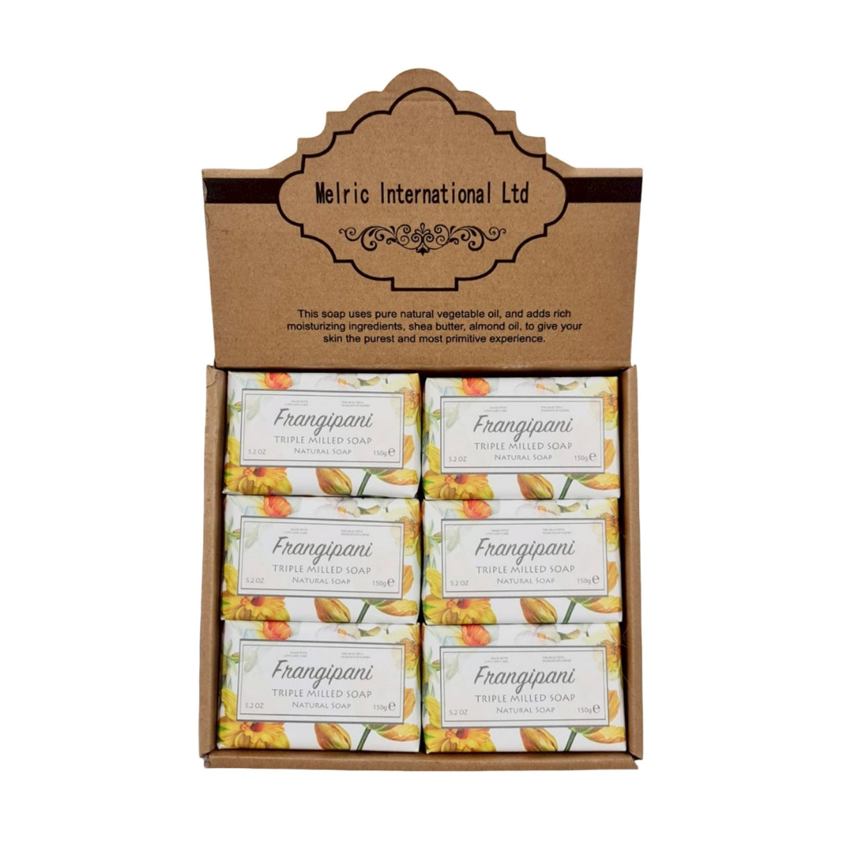 Frangipani Soap Display 150g - 12pcs