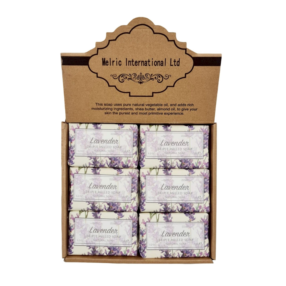 Lavender Soap Display 150g - 12pcs