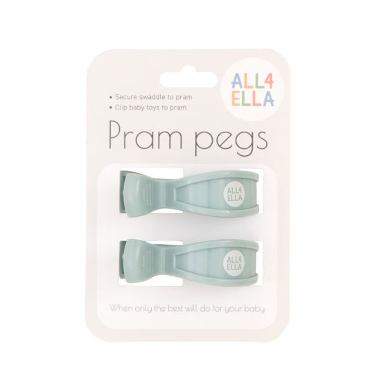 Pram Peg 2pk - Steel Blue - All4Ella
