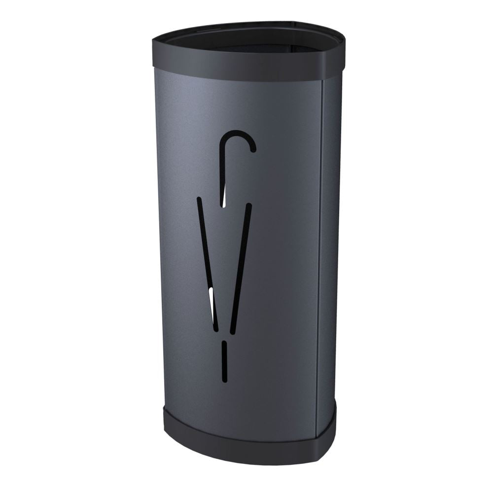 Alba Umbrella Stand Umbrella Stand Steel Black