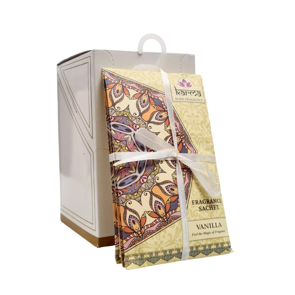 Karma Scented Sachets Vanilla Display - 4pcs