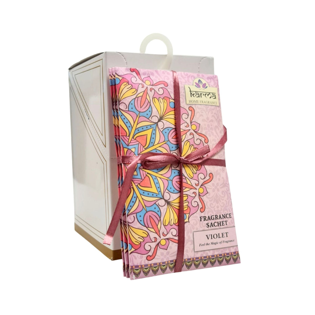Karma Scented Sachets Violet Display - 4pcs