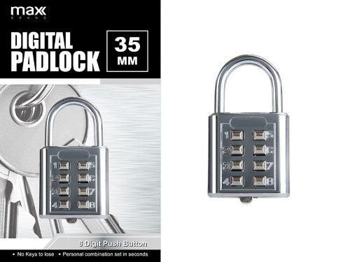 Digital Combination Padlock - 35mm (Set of 12)