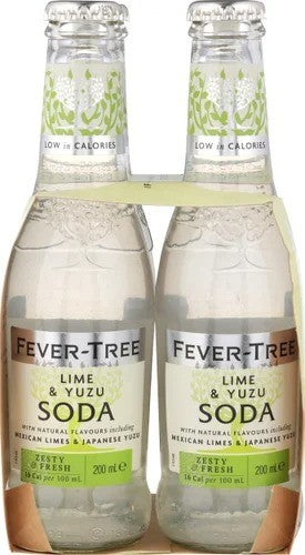 Lime & Yuzu Soda Fever-Tree 4 x 200ml
