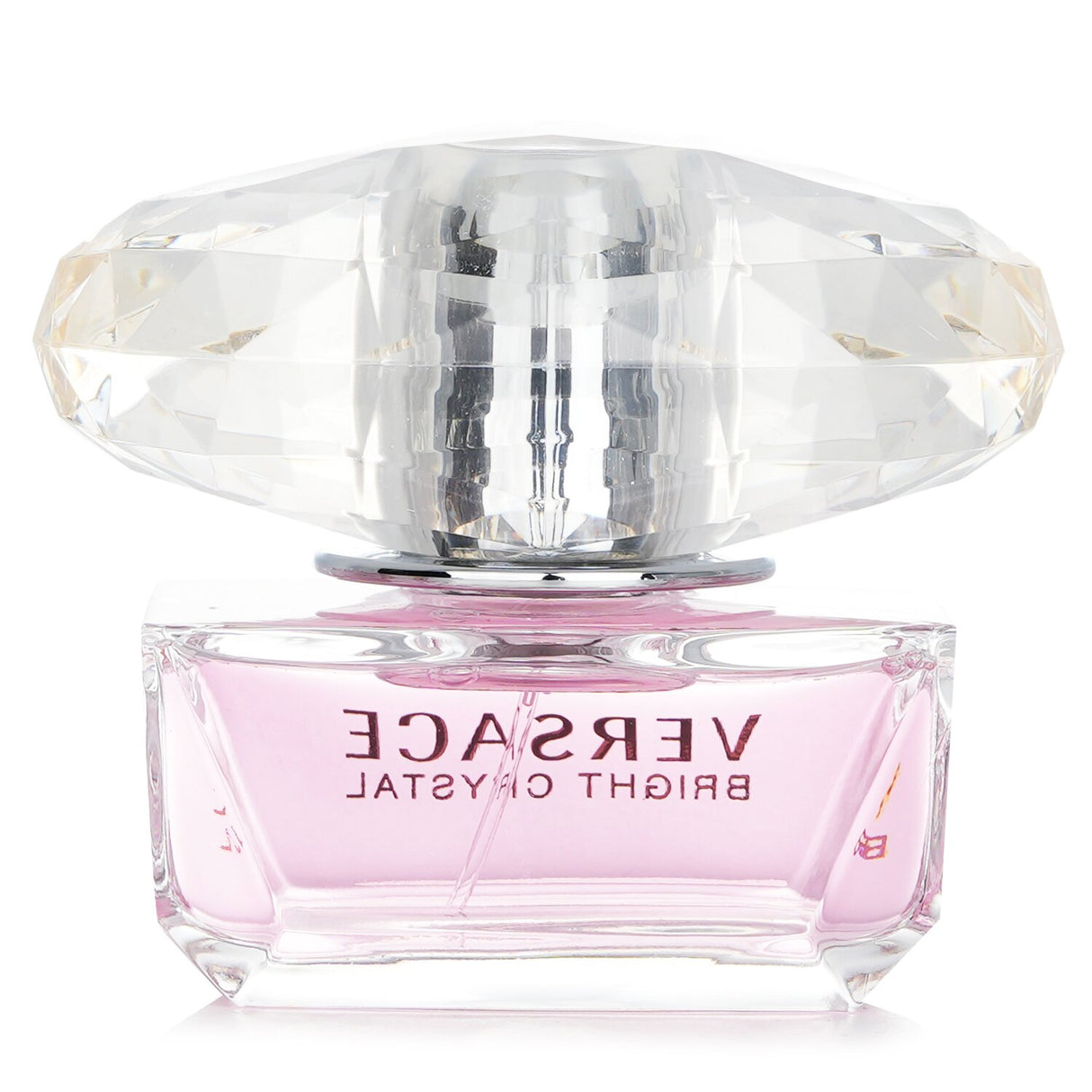 Versace Bright Crystal Eau De Toilette Spray (50ml) features a floral fruity scent with pomegranate, peony, and musk notes.