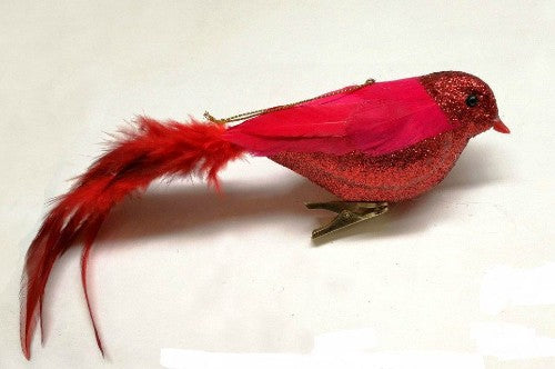 Ornament - Long Tail Dove (Red)