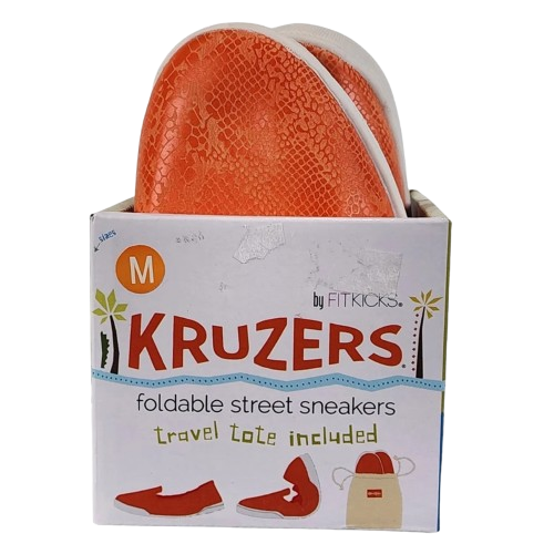 Kruzers Foldable Street Sneakers - X-Large Orange