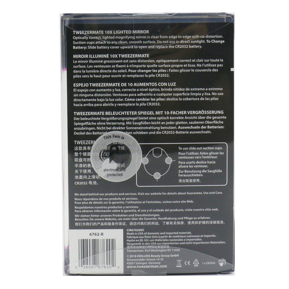 Tweezerman - Tweezermate 10X Lighted Mirror - -