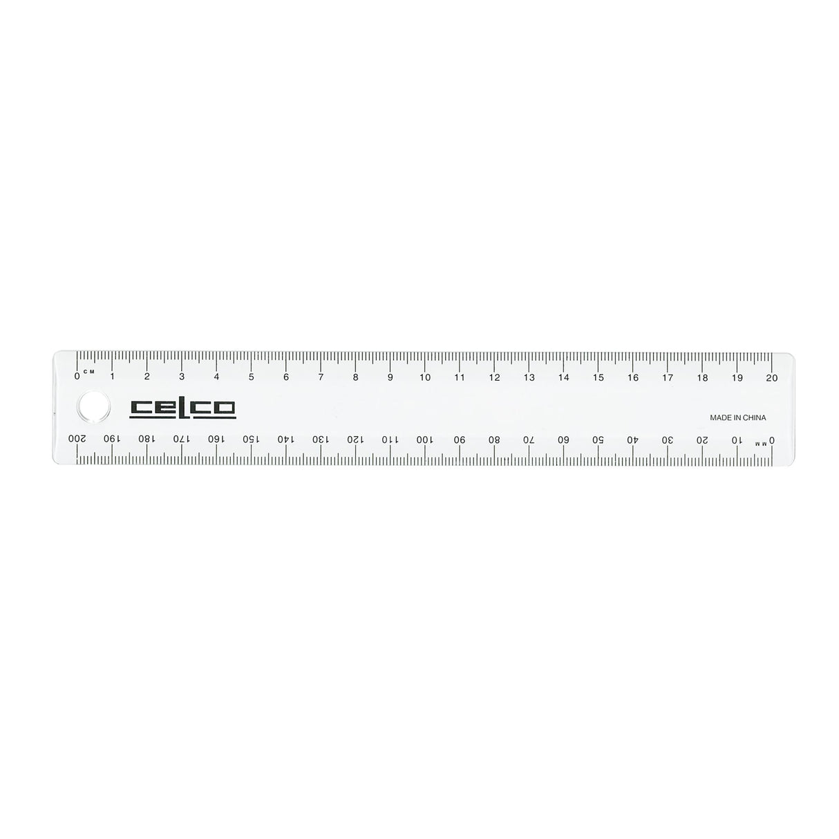 Celco Ruler 20cm T111 Clear - Pack of 25