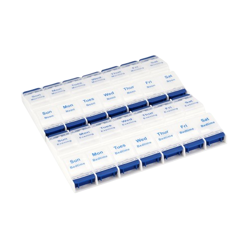 Daily-Med Deluxe 7 Day Pill Box Push Button