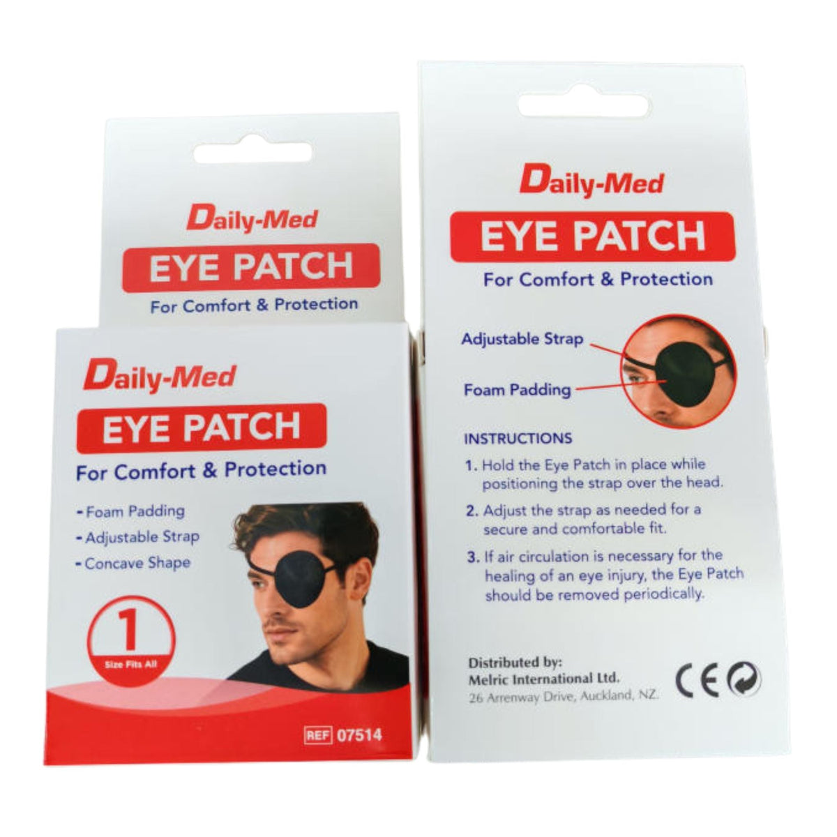 Daily-Med Adjustable Medical Eye Patch Pack 6pc
