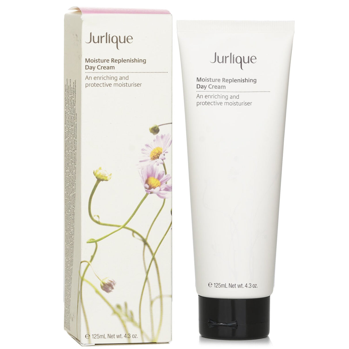 Luxurious 125ml Jurlique Moisture Replenishing Day Cream with calendula and chamomile, deeply hydrates and revitalizes all skin types.