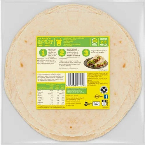 Gluten Free Tortillas Old El Paso 6 Pack