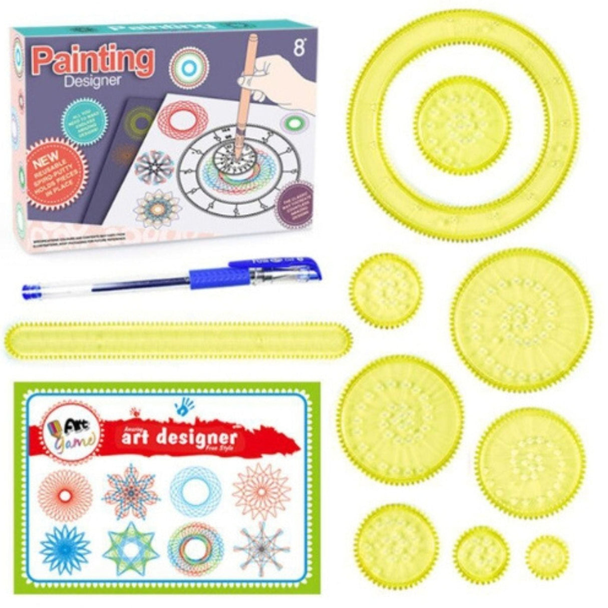 Spirograph Drawing Set 12 in 1
