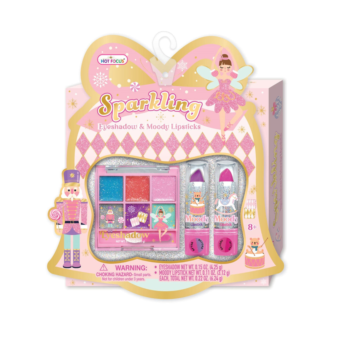 Kids Sparkling Eyeshadow & Lipstick Set - Ballerina